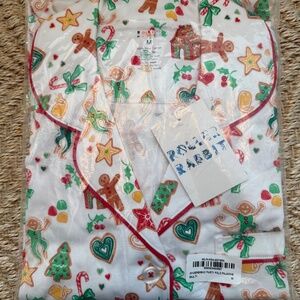 NWT Roller Rabbit Gingerbread Party Short Set Size M